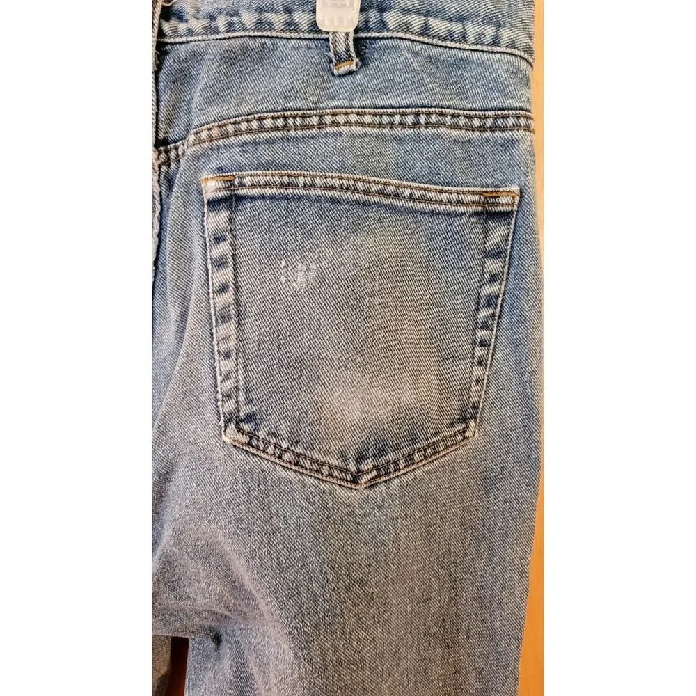 Vintage Merona 33x32 100% Cotton Well Loved Pre-Owned Jeans zip Fly Straight Leg